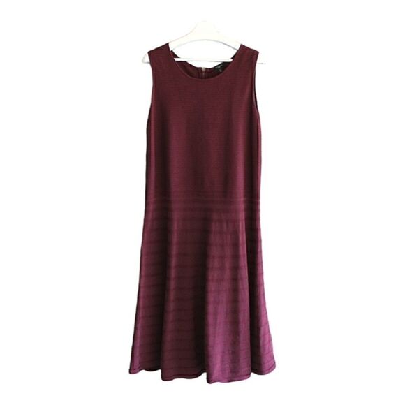 Talbots Dresses & Skirts - Talbots wine knit fit and flare dress 1x